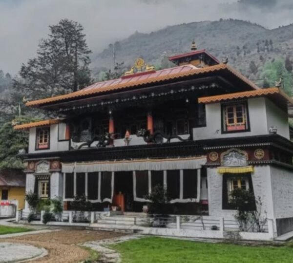 Traditional Buddhist monastery in Lachung village